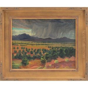 Walking Rain, Santa Fe by John Sloan