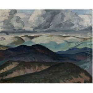 Sleet On The Sangre De Christo by John Sloan