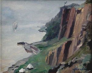 Coytesville, Nj - Hudson From The Palisades, Xxii by John Sloan