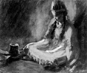 Indian Girl At Taos by John Sloan
