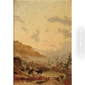 Sunrise Sky Study, Catskill Mountain House by Junius R. Sloan
