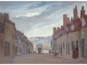 Street Scene At Dusk by Marianna Sloan