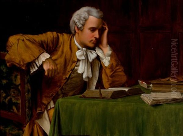 Gentleman Reading - view 1