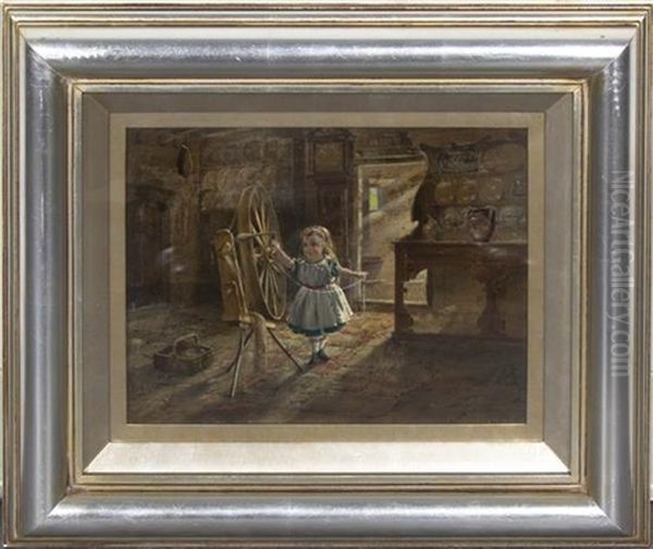 Girl With Spindle - view 1