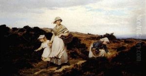 Picking Berries by Frederick Alfred Slocombe