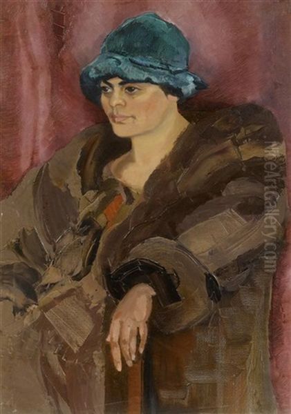 Femme Au Chapeau Vert - view 1