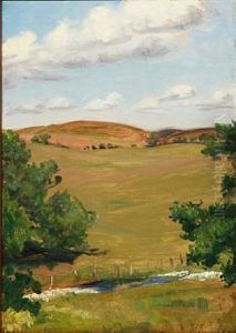 Danish Summer Landscape by Agnes Slott-Mrller
