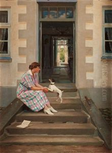 A Woman And Her Dog A Woman And Her Dog