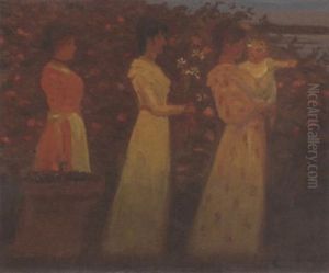 The Garden Procession by Harald Slott-Moller