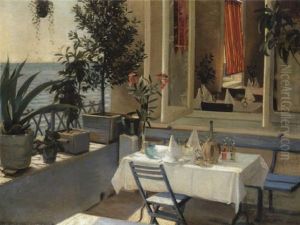 Italiensk Terrasse Ved Havet Italiensk Terrasse Ved Havet
