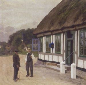 To Herrer I Samtale Ved Osterholm Kro, Als