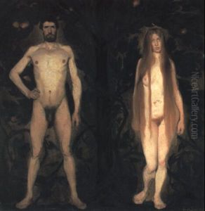 Adam Og Eva by Harald Slott-Moller