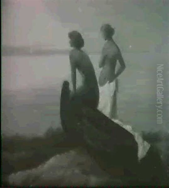 Bathers, Dusk - view 1