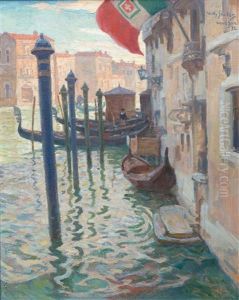 A Canal In Venice by Willy Sluijter