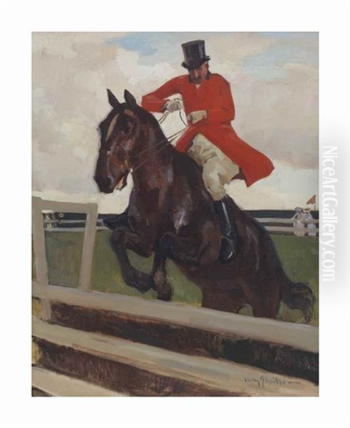 A Jumping Jockey - view 1