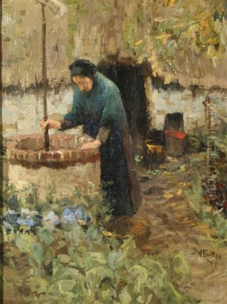Woman At A Well - view 1