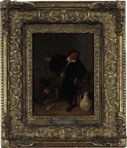 A Jolly Peasant by Richard Brakenburgh