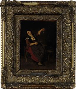 A Carousing Woman by Richard Brakenburgh