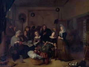 Reunion Familiale Dans Un Interieur Hollandais by Richard Brakenburgh