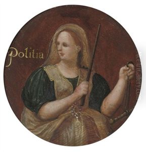 An Allegory Of Justice (+ An Allegory Of Victory; Pair) by Jacob van der Sluis