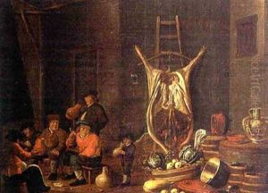 Koksinterior Med Figurer by Jacob van der Sluis