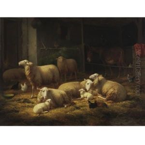 Sheep In A Barn Sheep In A Barn