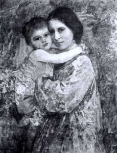 Mother And Child by Florence Veric Hardy Small