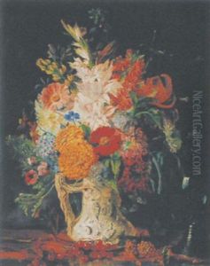 Stilleben Mit Blumen Und Romer
