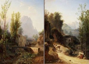Gebirgslandschaften (pair)