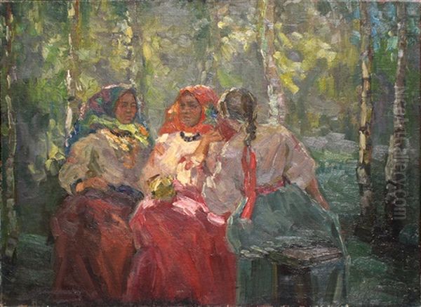 Paysannes Russes, La Conversation - view 1