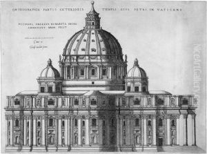 Ortografia Del Tempio Di San Pietro by Ambrogio Brambilla