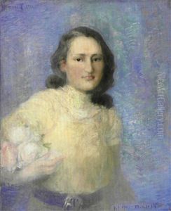 Portrait De Jeune Femme by Pavel Dmitrievic Smarov