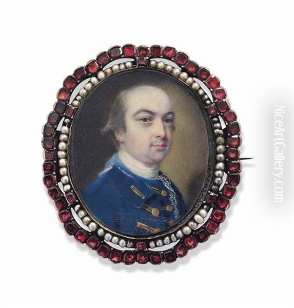 Lord Manners, In Blue Coat With Gold Facings And Buttons - view 1
