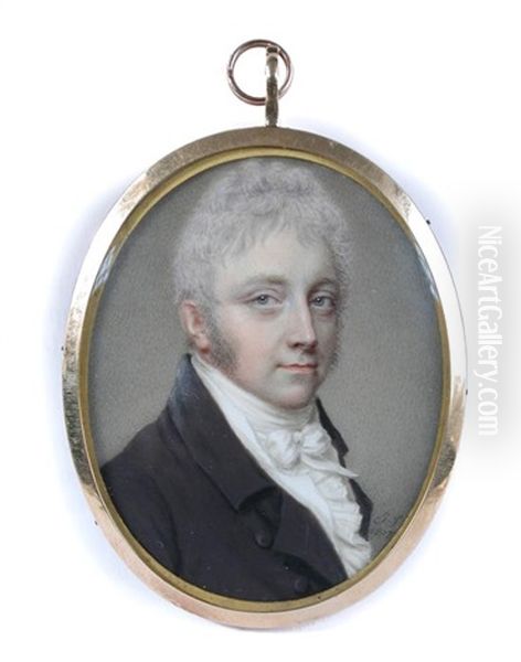Portrait Miniature Of A Gentleman, Traditionally Thought To Be Richard Lovell Edgeworth (1744-1817) - view 1