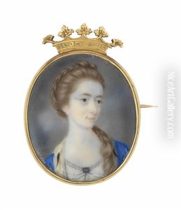 Mary, Duchess Of Ancaster And Kesteven, Nee Panton (d. 1793), In White Dress With Ermine-trimmed Blue Surcoat