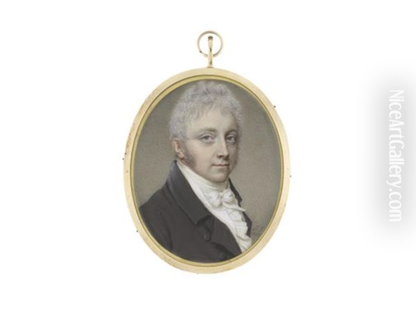 A Gentleman Traditionally Identified As Richard Lovell Edgeworth, Mp (1744-1817), Wearing Brown Coat, White Waistcoat, Frilled Chemise, Stock And Tied Cravat, His Hair Lightly Powdered - view 1