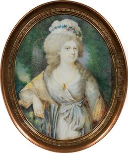Portrait Of Maria Feodorowna by John Ii Smart