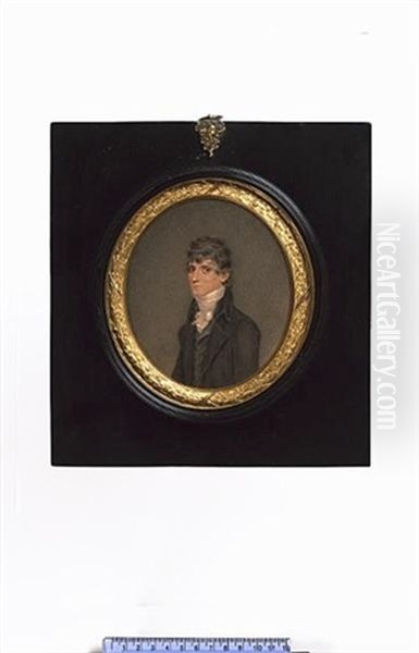 Mr Holland, Wearing Brown Coat, Grey Waistcoat, White Tied Cravat And Shirt - view 1