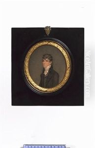 Mr Holland, Wearing Brown Coat, Grey Waistcoat, White Tied Cravat And Shirt by John Smart the Younger