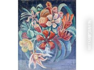 Flowers In A Vase by Edgar Rowley Smart