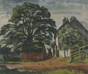 Onnerley Countryside by Edgar Rowley Smart