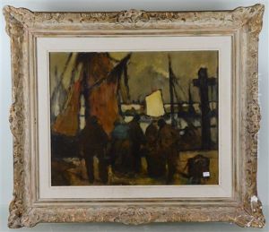 Scene De Quai by Frederic De Smet
