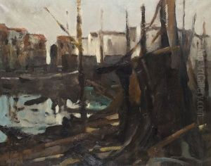 Harbour Scene by Frederic De Smet