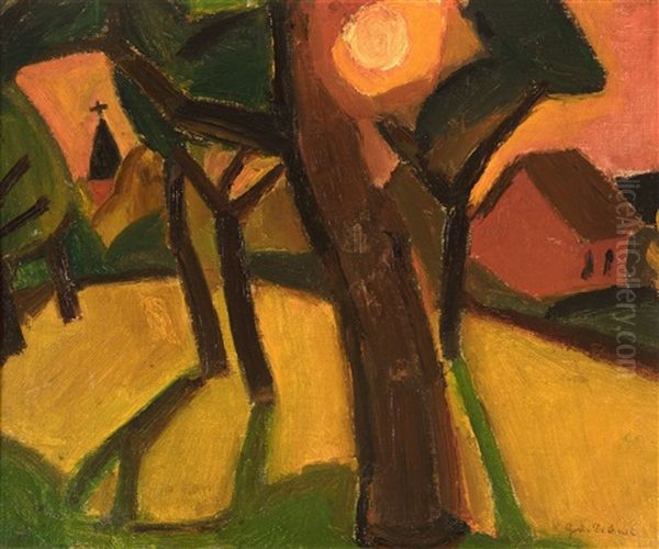 Orchard At Sunset - view 1