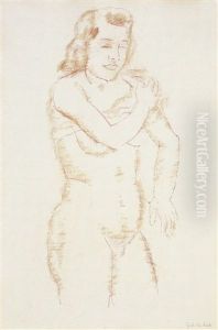 Standing Nude In Finery (ca. 1940-'41) by Gustave De Smet