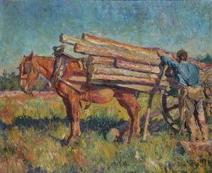 Une Charge De Bois by Henri de Smeth