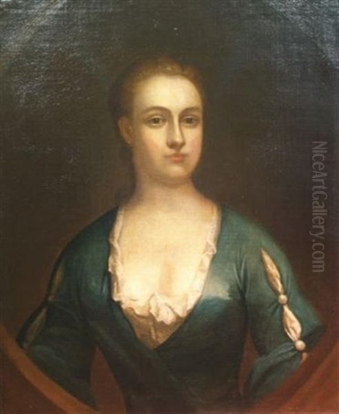 Portrait Of A Lady In A Painted Cartouche (mrs. Clark?) - view 1