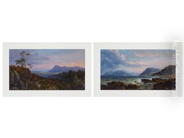 View From The Bridle Path Up Table Mountain; Kalk Bay (2 Works) - view 1