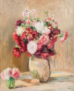 Flowers In A Vase by Emil Leonhard Smidt