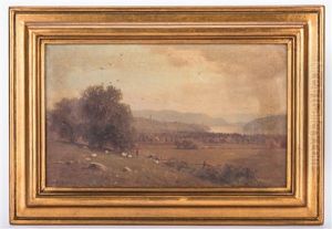 Hudson River Style Landscape by George Henry Smillie